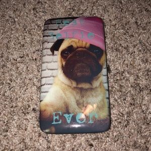 Cute pug kids wallet